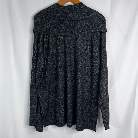 BB Dakota Steve Madden Black Knit Long Sleeve Cowl Neck Sweater Size Medium - Picture 3 of 11